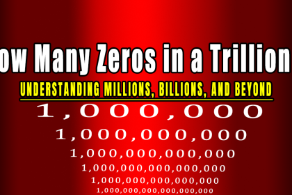 How Many Zeros in a Trillion?